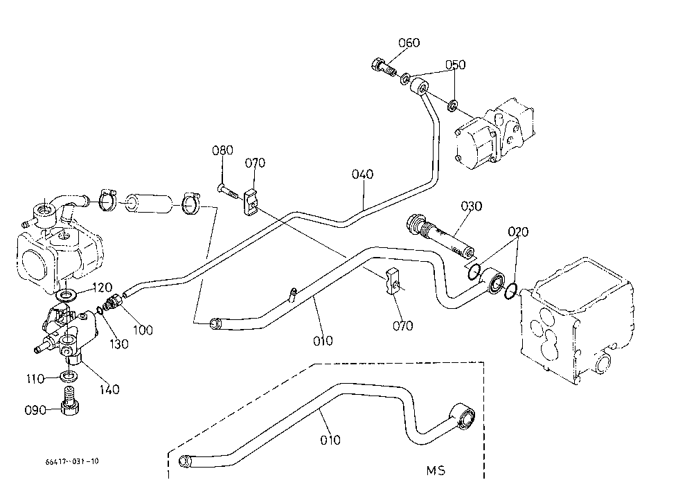 Hydraulic Pipe (Rear)