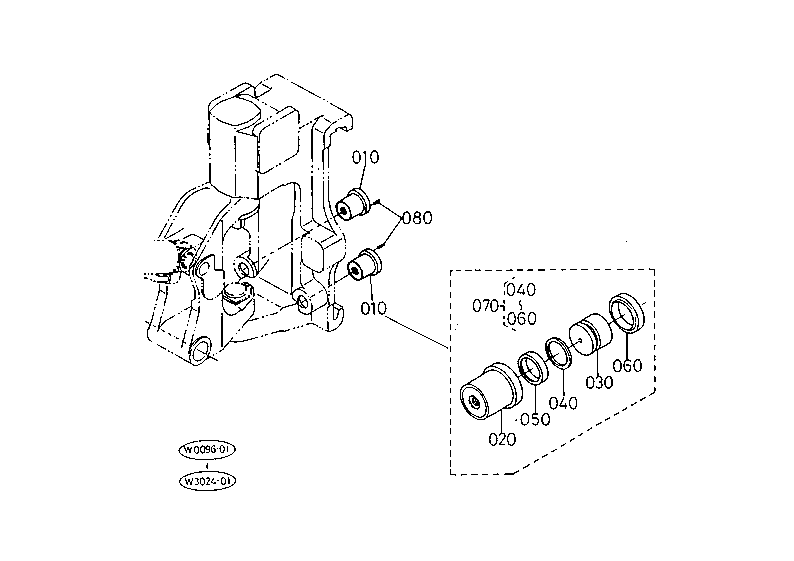 Slide Lock Cylinder and Section Parts
