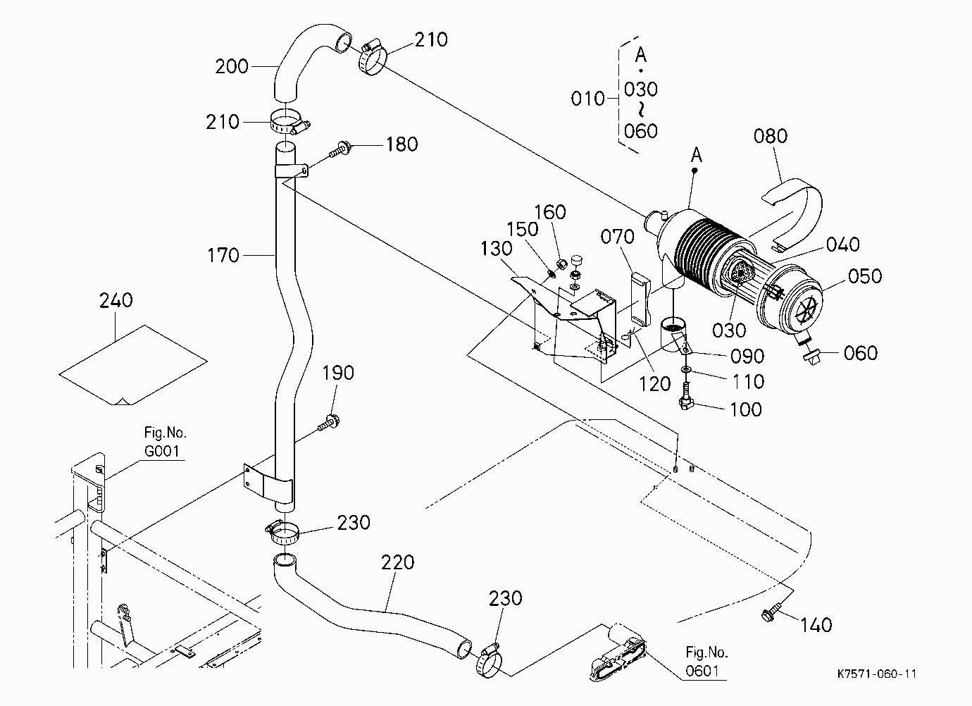 HIGH MOUNT AIR CLEANER KIT(CAB)[V4272] [RTV900G6/W