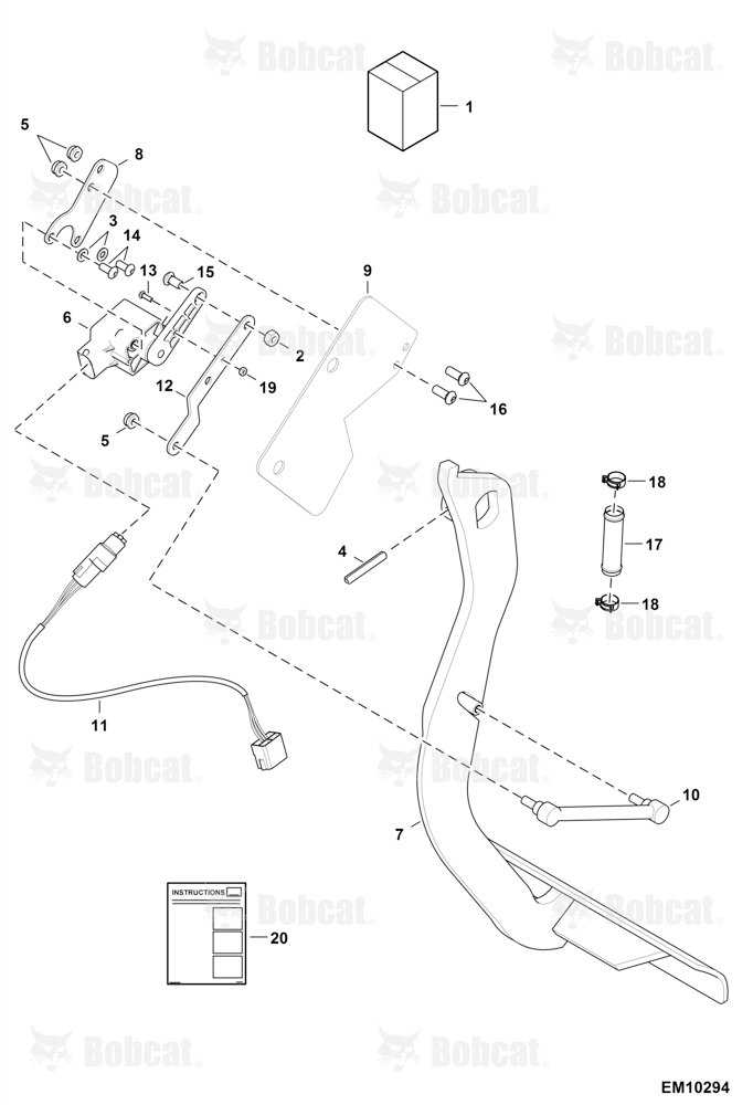 Inching Pedal Kit  A8GJ13000 - A8GJ15130, A8GV13000 - A8GV15062