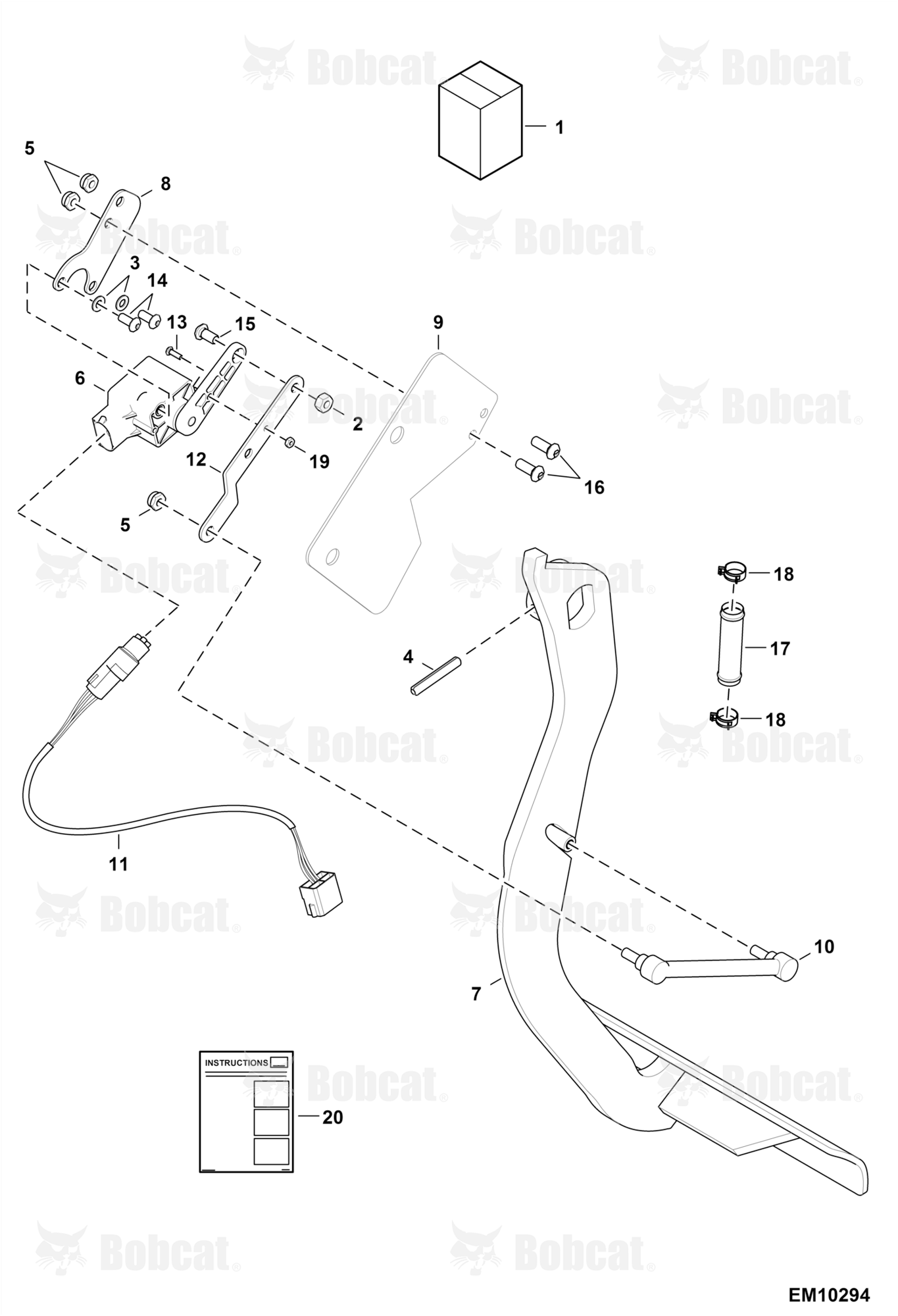 Inching Pedal Kit  A8GJ13000 - A8GJ15130, A8GV13000 - A8GV15062