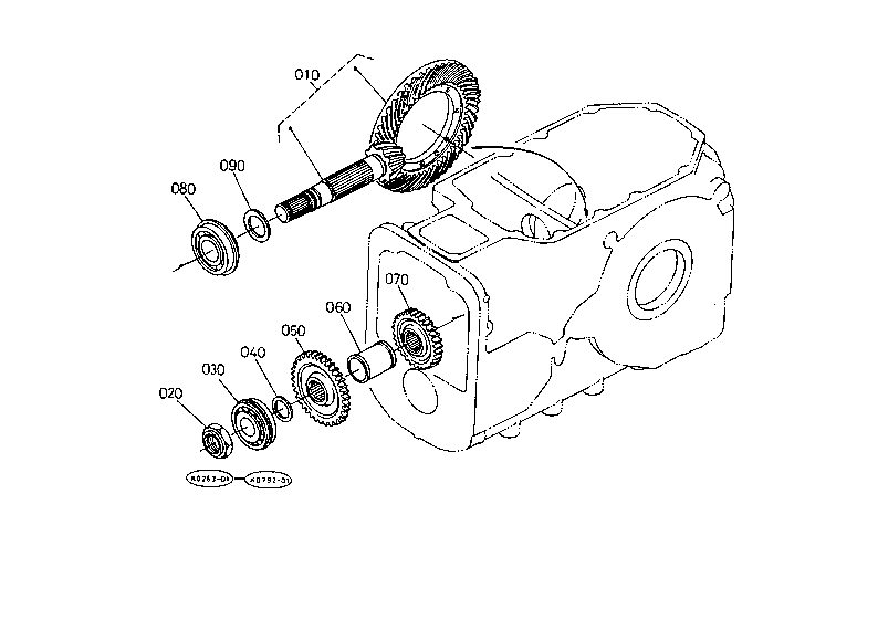Bevel Gear (Rear)