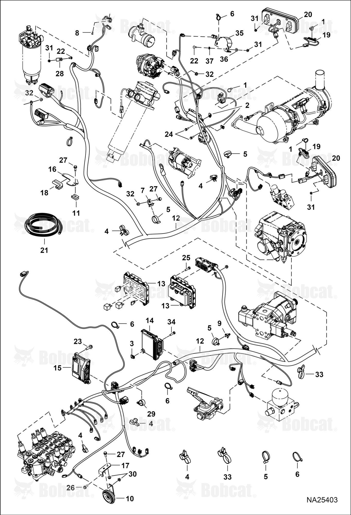 Frame Electrical Circuitry  B53D12001 & Above