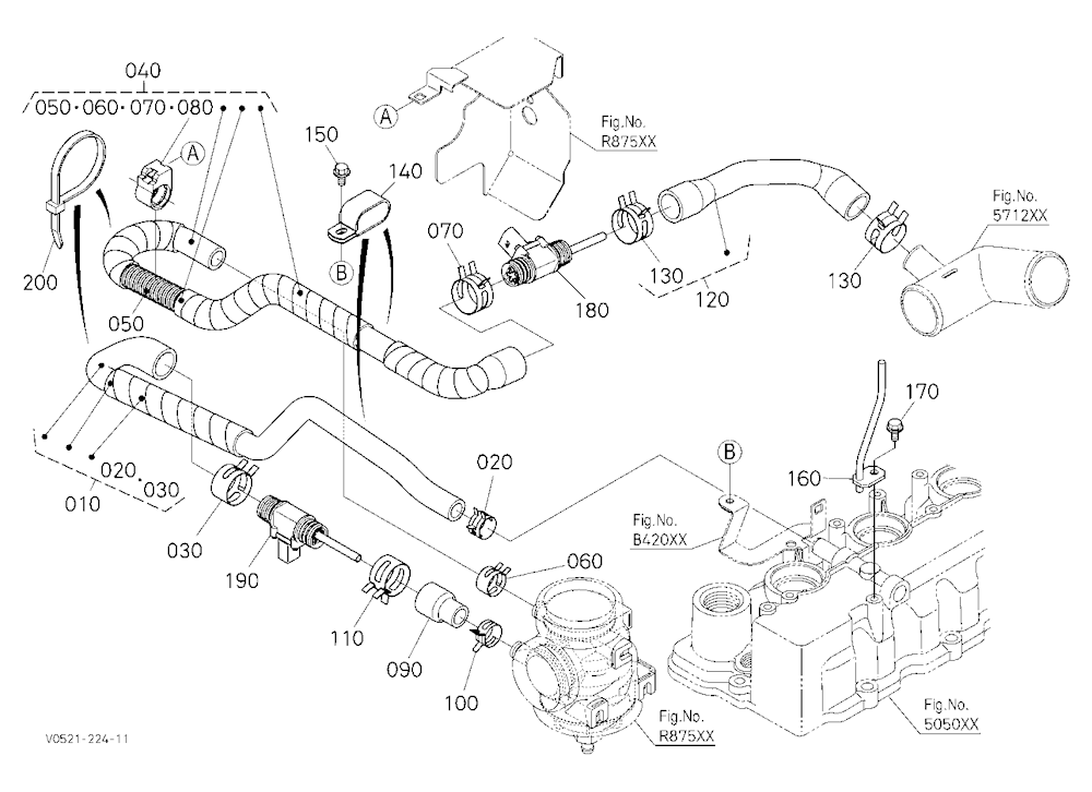 Heater Kit (Heater/Breather Pipe) (W/G No.S6782) [