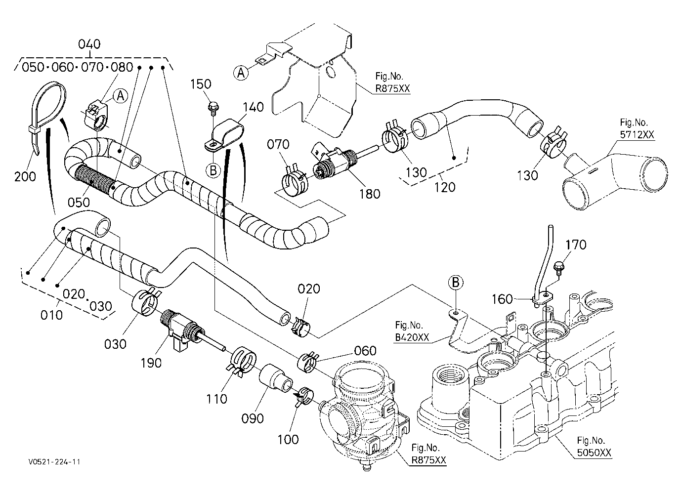 Heater Kit (Heater/Breather Pipe) (W/G No.S6782) [