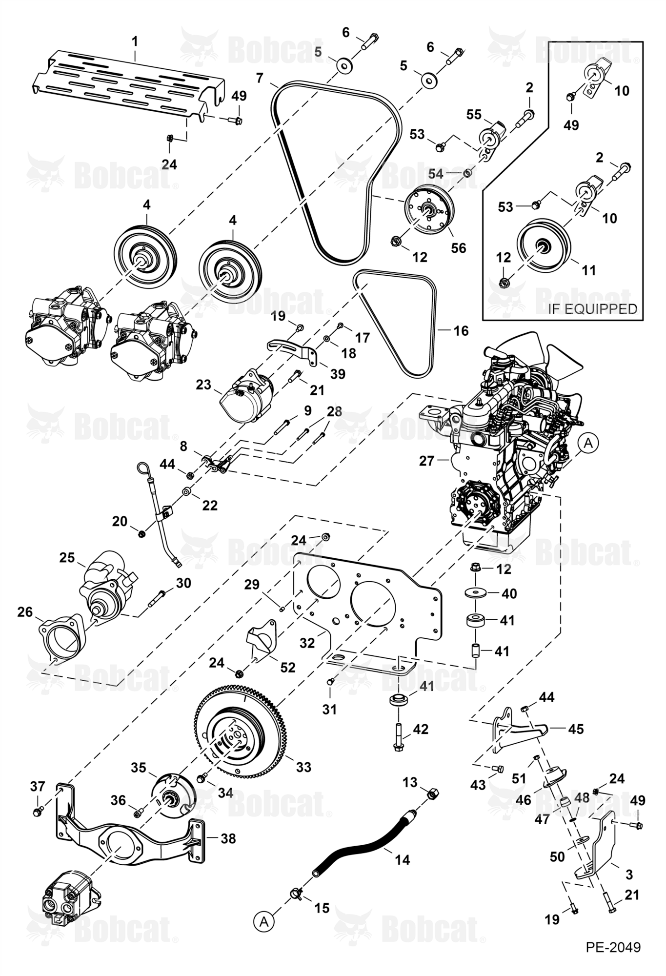 Engine & Attaching Parts (Engine Mounts)  523611001 & Above, 523711001 & Above