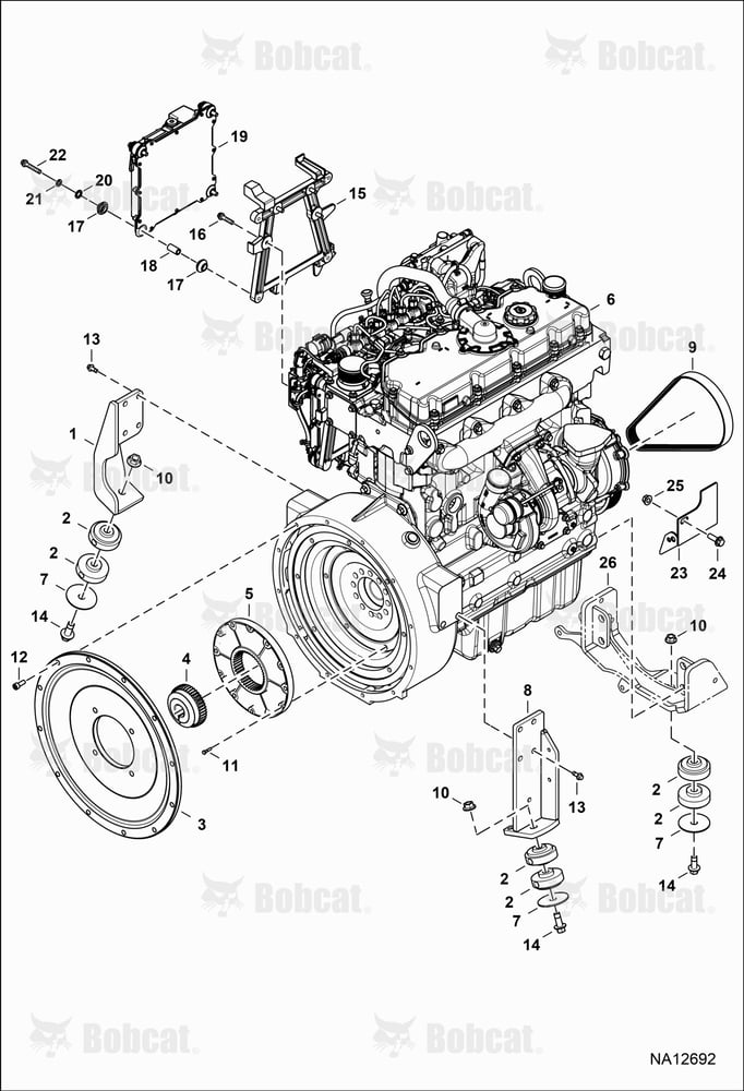 Engine & Attaching Parts (Engine Mounting)