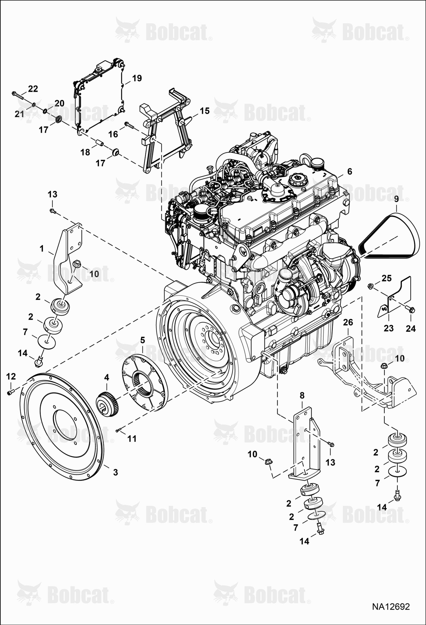 Engine & Attaching Parts (Engine Mounting)