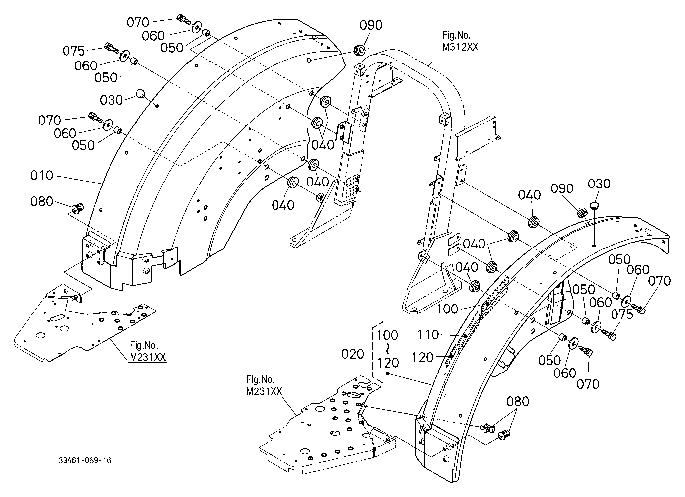 Fender (Lower Position) [Except Rear Wheel 480/65R