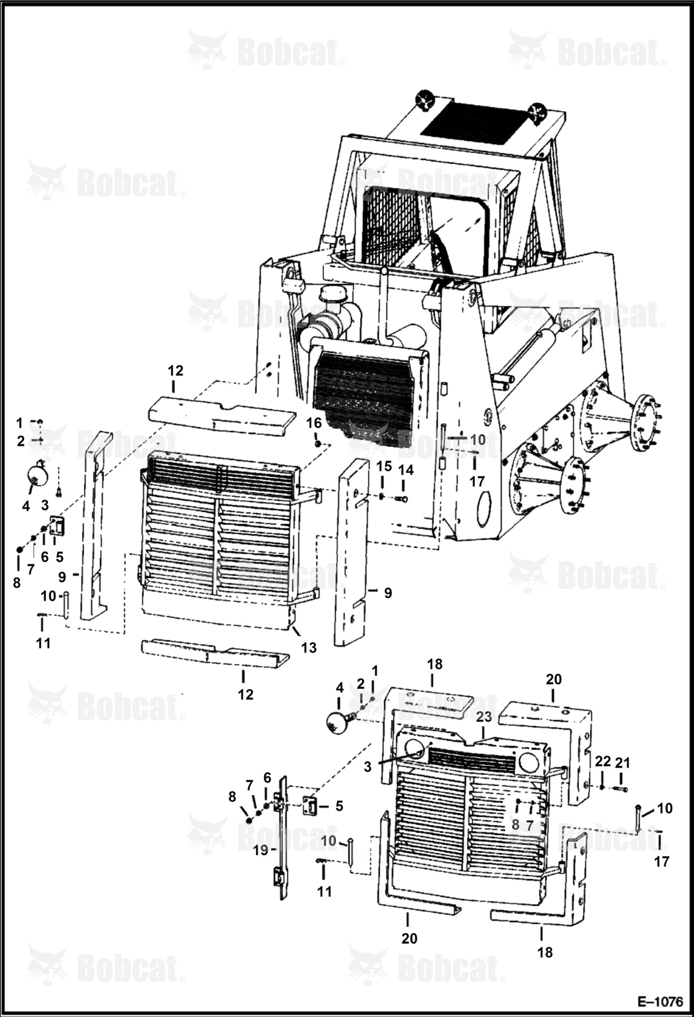 Grill & Attaching Parts