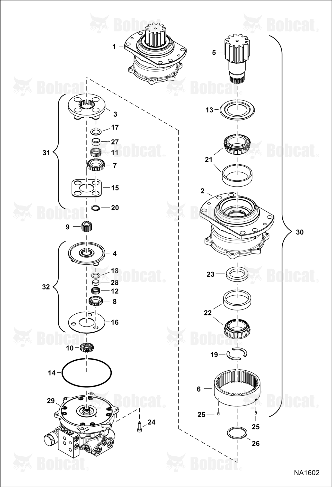 Slew Motor (Carrier) (Slew Motor 7025615)