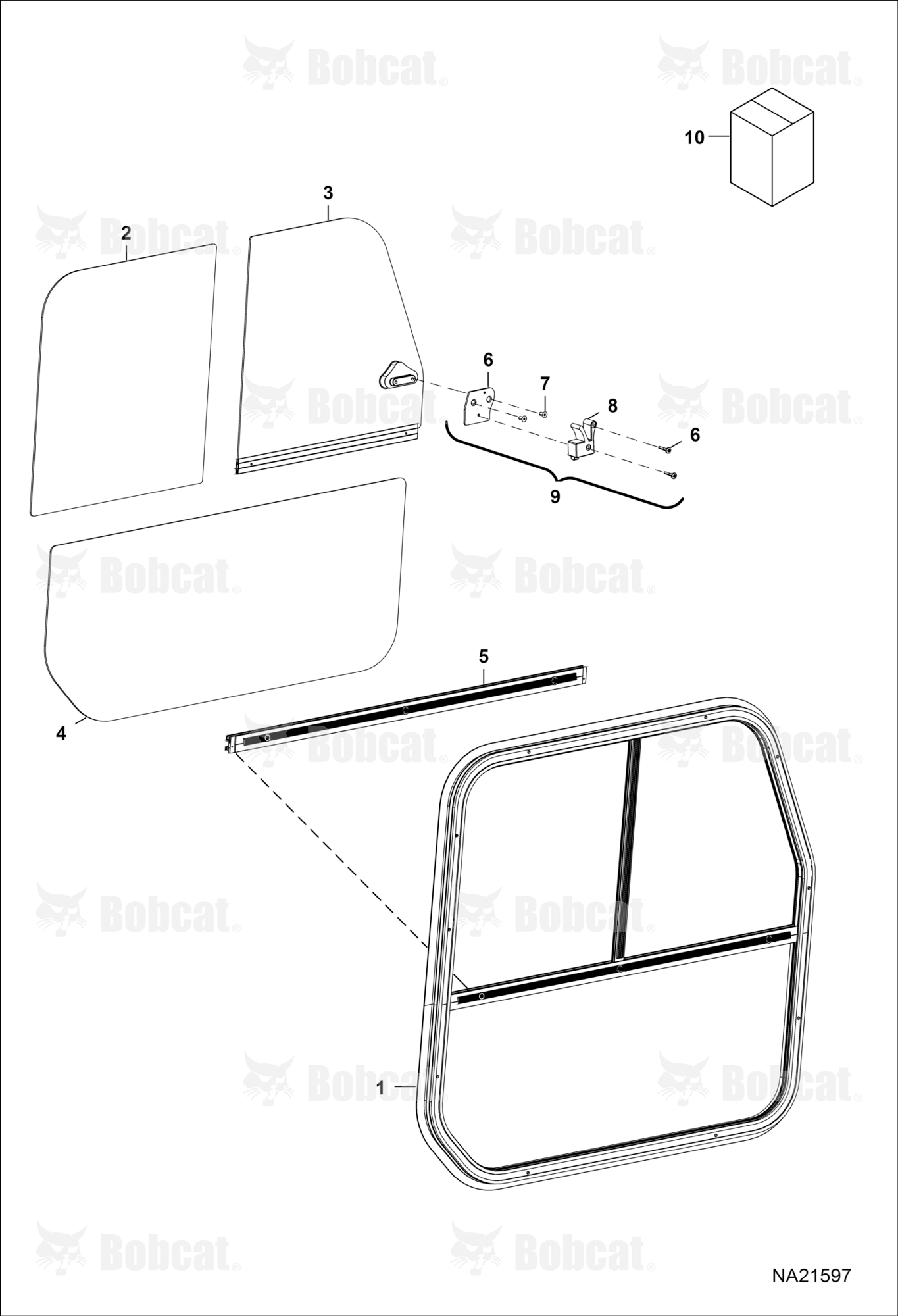 CAB Windows (Side) (Glass) (Window Assemblies)