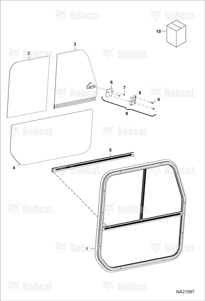 CAB Windows (Side) (Glass) (Window Assemblies)