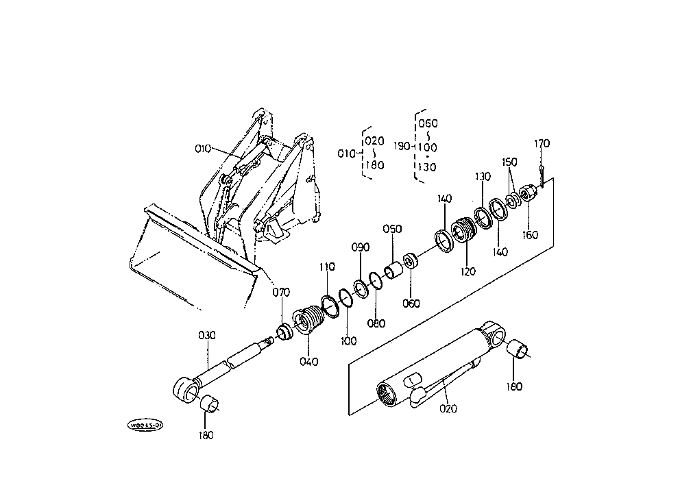 Tilt Cylinder(Component Parts)