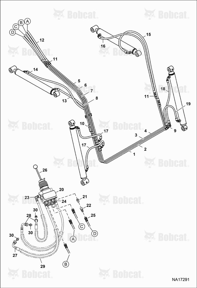 Tractor Loader FL6 (Hydraulic System) B4TW00101 & Above