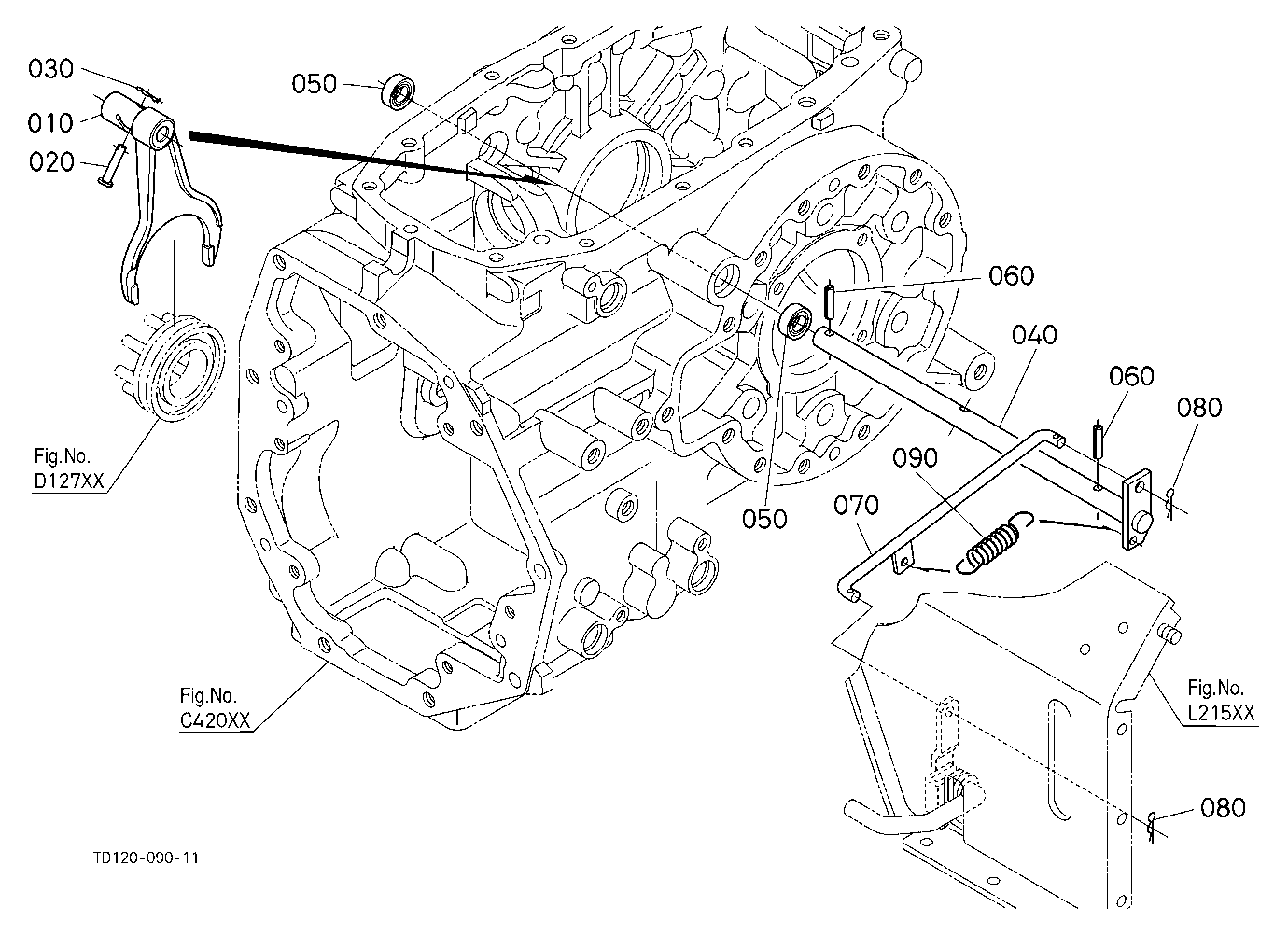 Rear Differential Lock Shift Fork