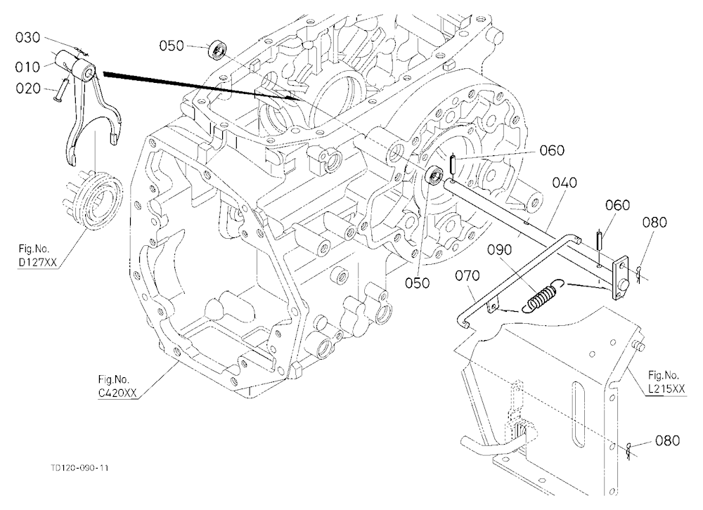 Rear Differential Lock Shift Fork