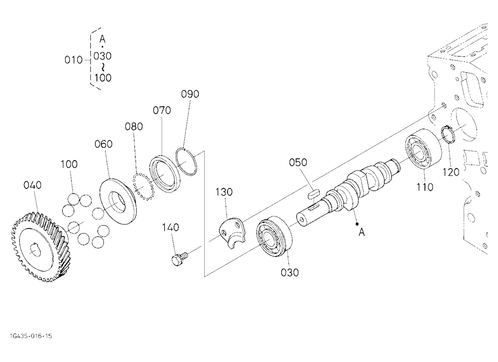 Fuel Camshaft And Governor Shaft