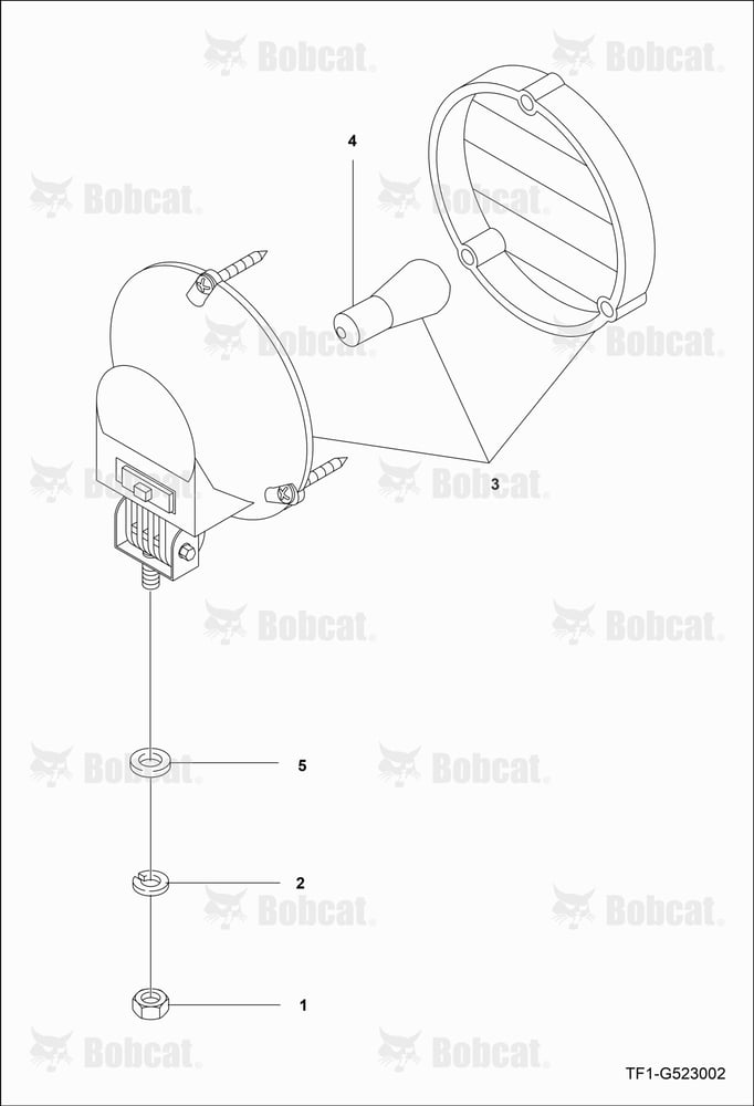 Rear Working Lamp Group