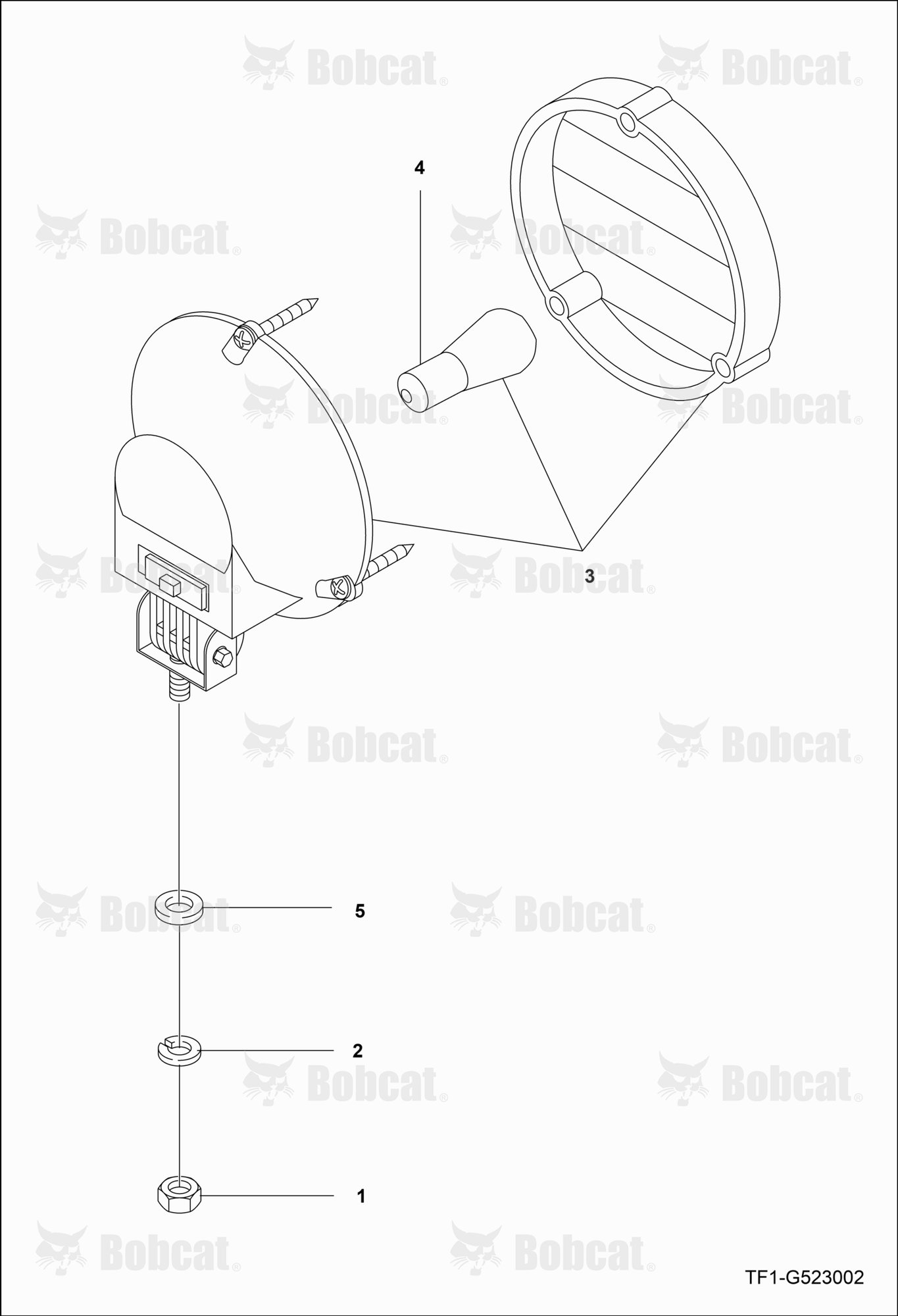 Rear Working Lamp Group