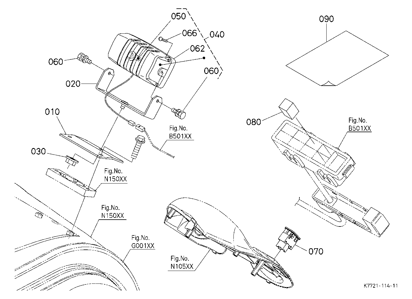 Work Light Kit (Rear) (W/G No.V4283) [Option]