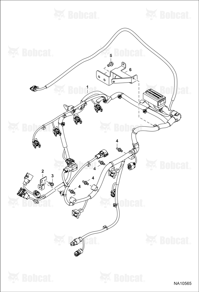 Engine Electrical Circuitry (Enigne Harness) (Engine S/N 000001 - 025926)