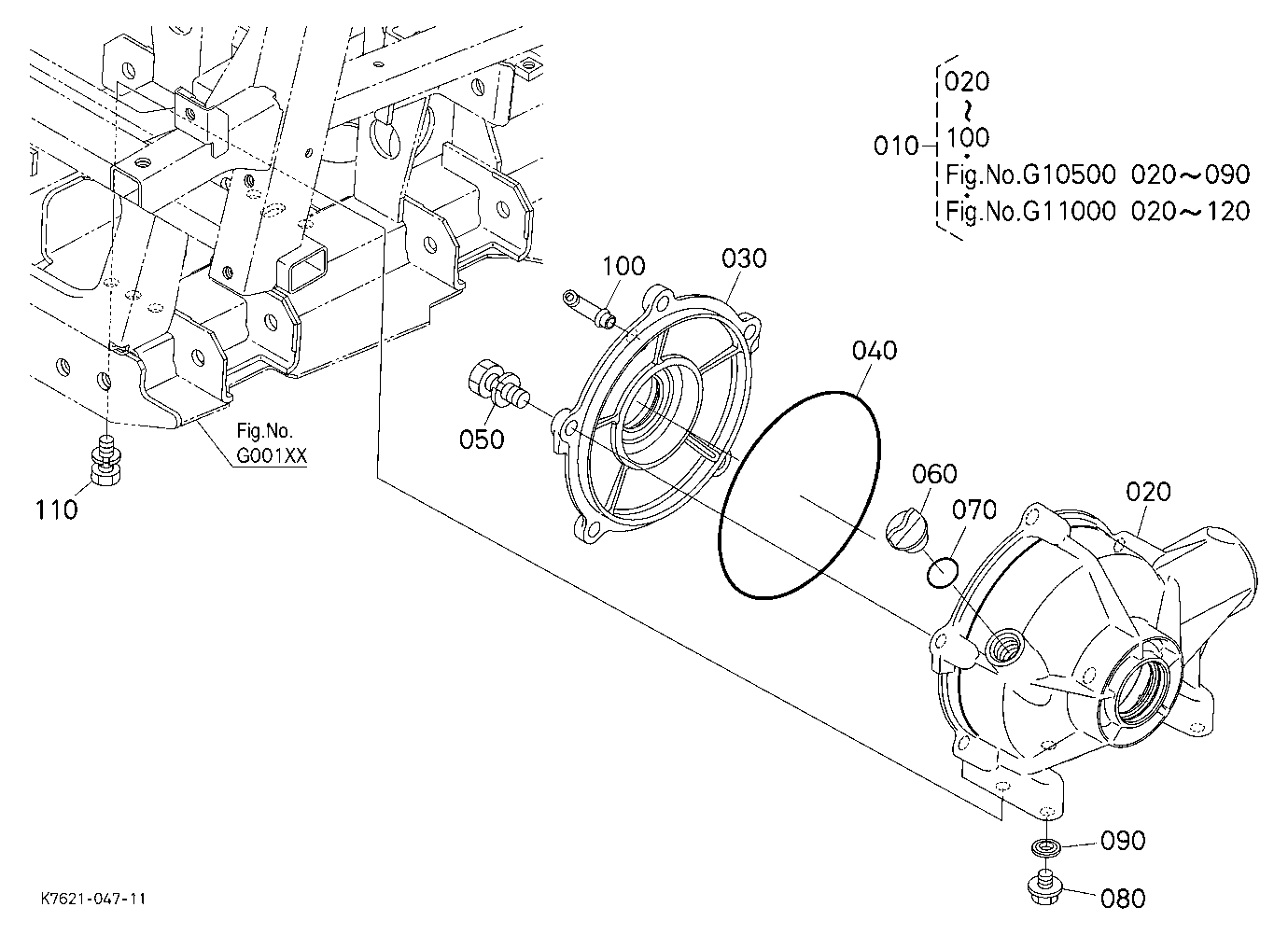 Front Axle Case (Center)