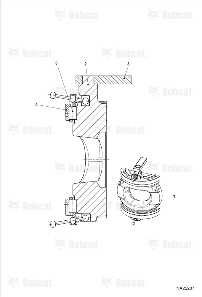 Hydrostatic Pump (Cradle)  B53A12001 & Above