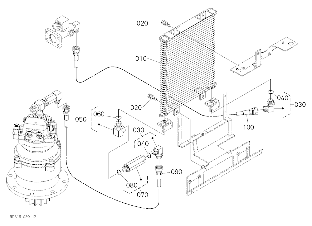 Oil Piping (Oil Cooler 1)