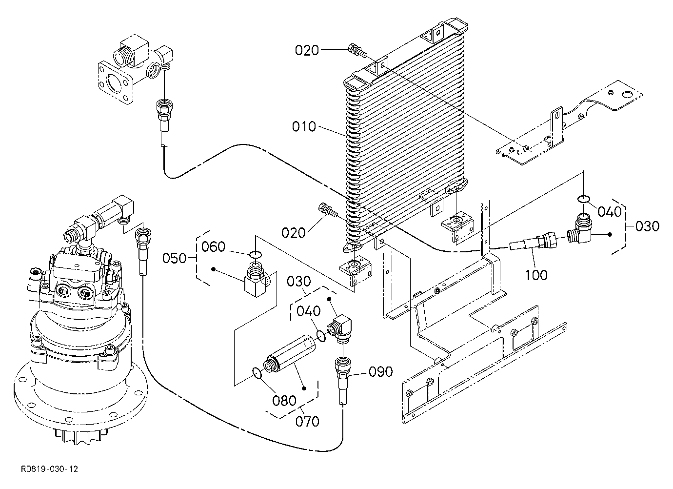 Oil Piping (Oil Cooler 1)