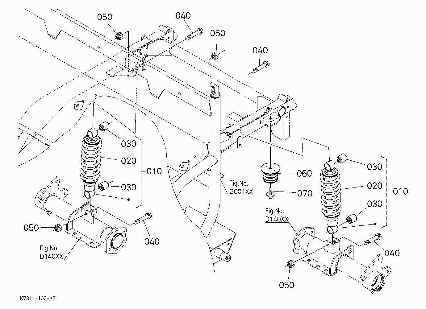 REAR SUSPENSION 3 (DAMPER)