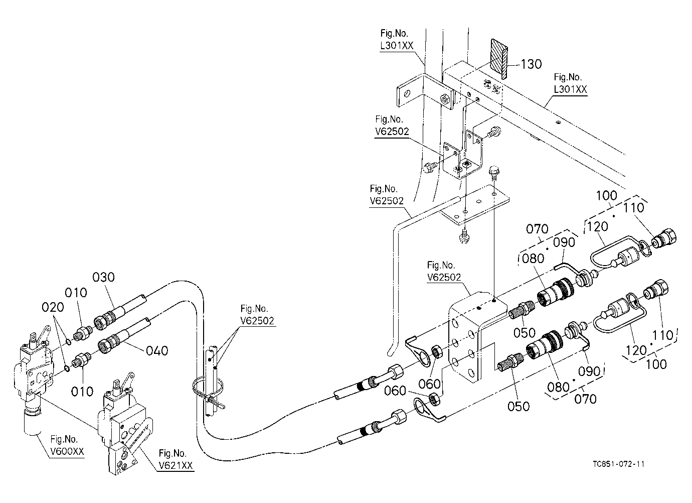 Auxiliary Control Valve Kit (Coupler) (2Nd) (W/G N