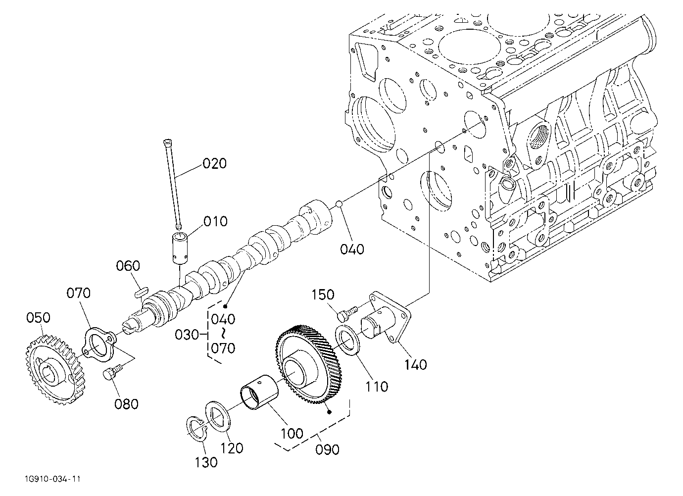 Camshaft And Idle Gear Shaft