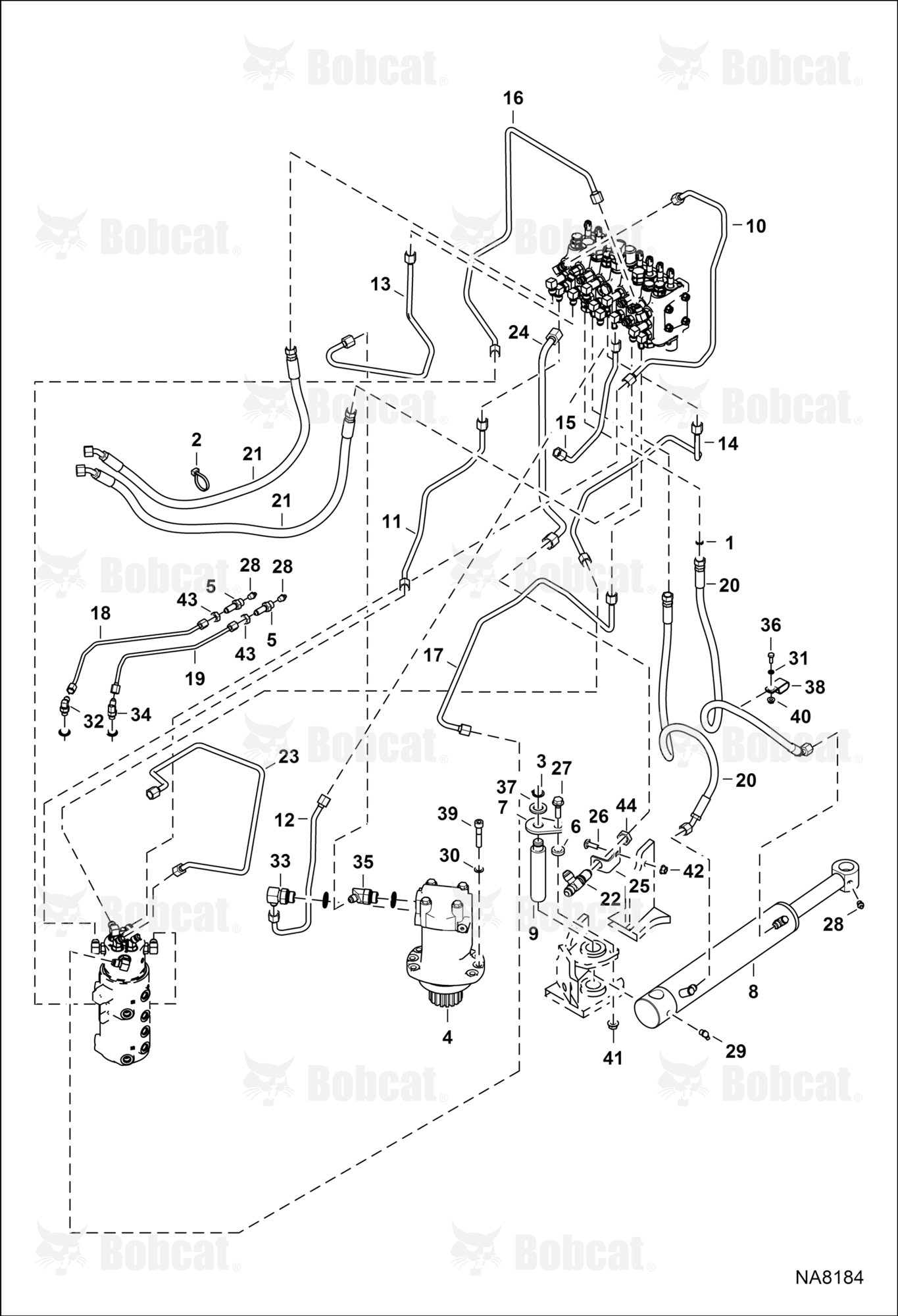 Hydraulic Circuitry (Upper)  A4BP11001 - A4BP11467