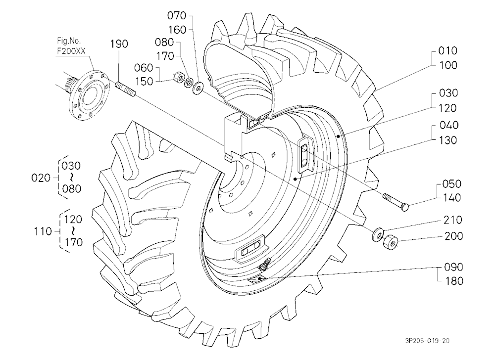 Rear Wheel (18.4R34)
