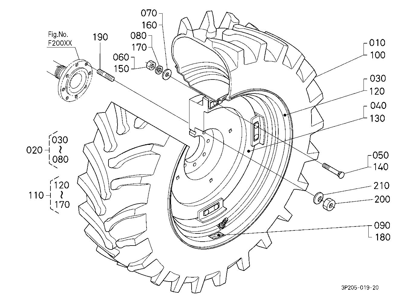 Rear Wheel (18.4R34)