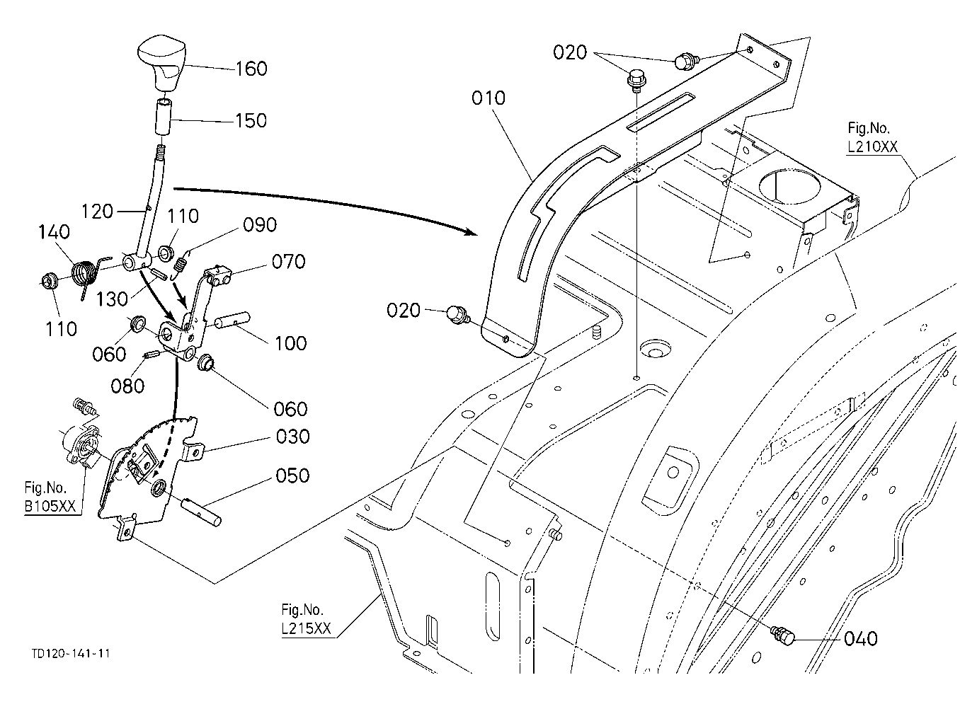 Main Gear Shift Lever