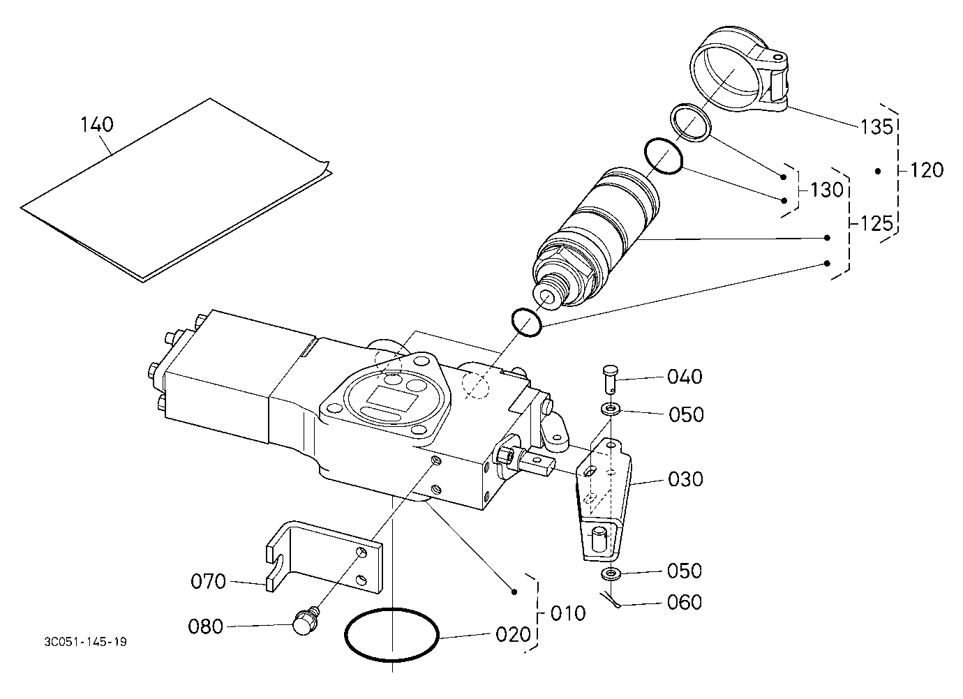 Auxiliary Control Valve Kit (Scd) [Option]
