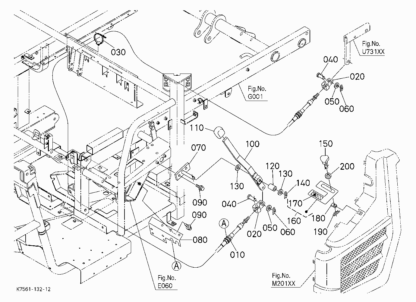 HYD. BED LIFT KIT(LIFT LEVER) [RTV900G/R-SD] [OPTI