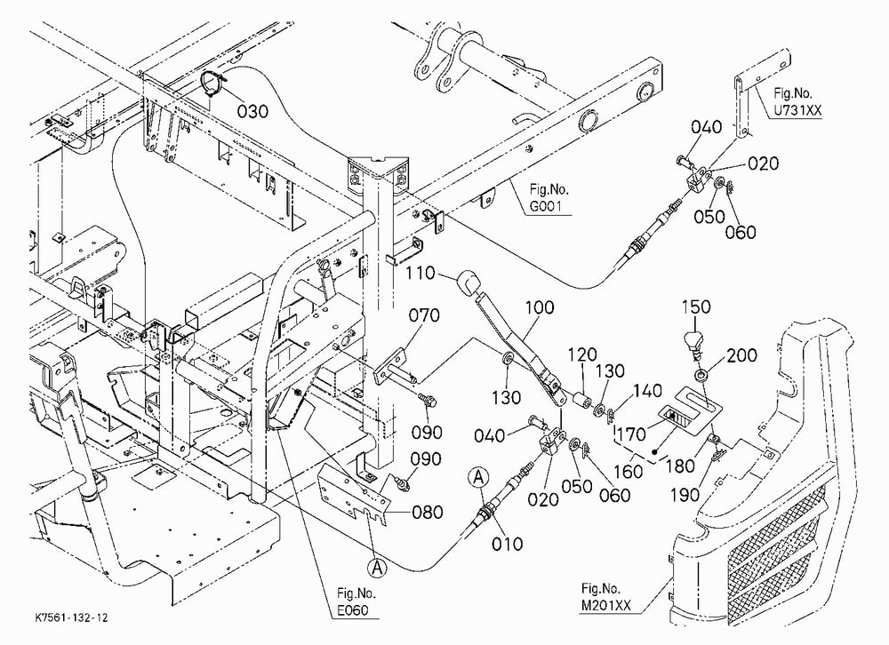 HYD. BED LIFT KIT (LIFT LEVER) [RTV900G6] [OPTION]