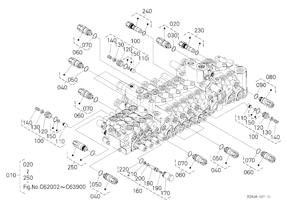 Control Valve (Relief) [Component Parts] [Angle Bl