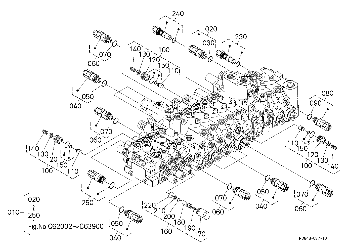 Control Valve (Relief) [Component Parts] [Angle Bl