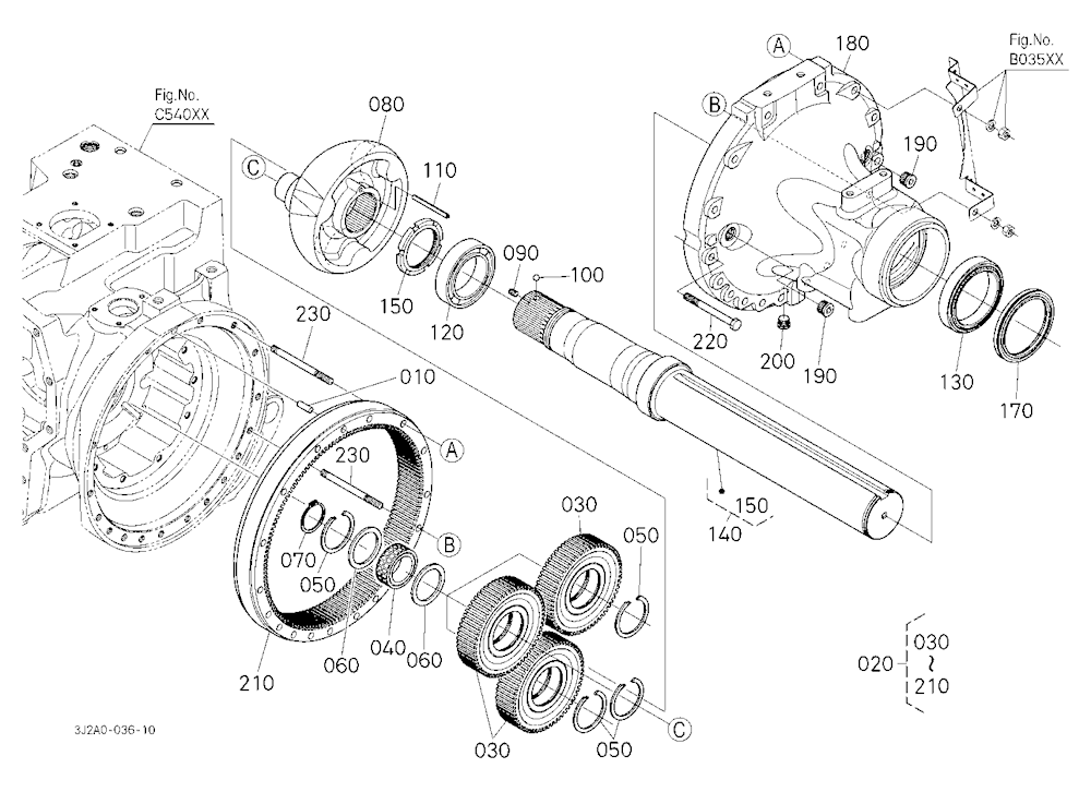 Rear Axle [Bar Type Axle]