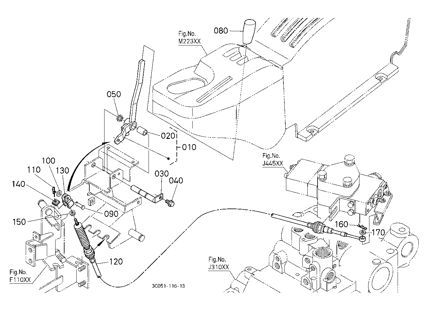 Auxiliary Control Valve Lever