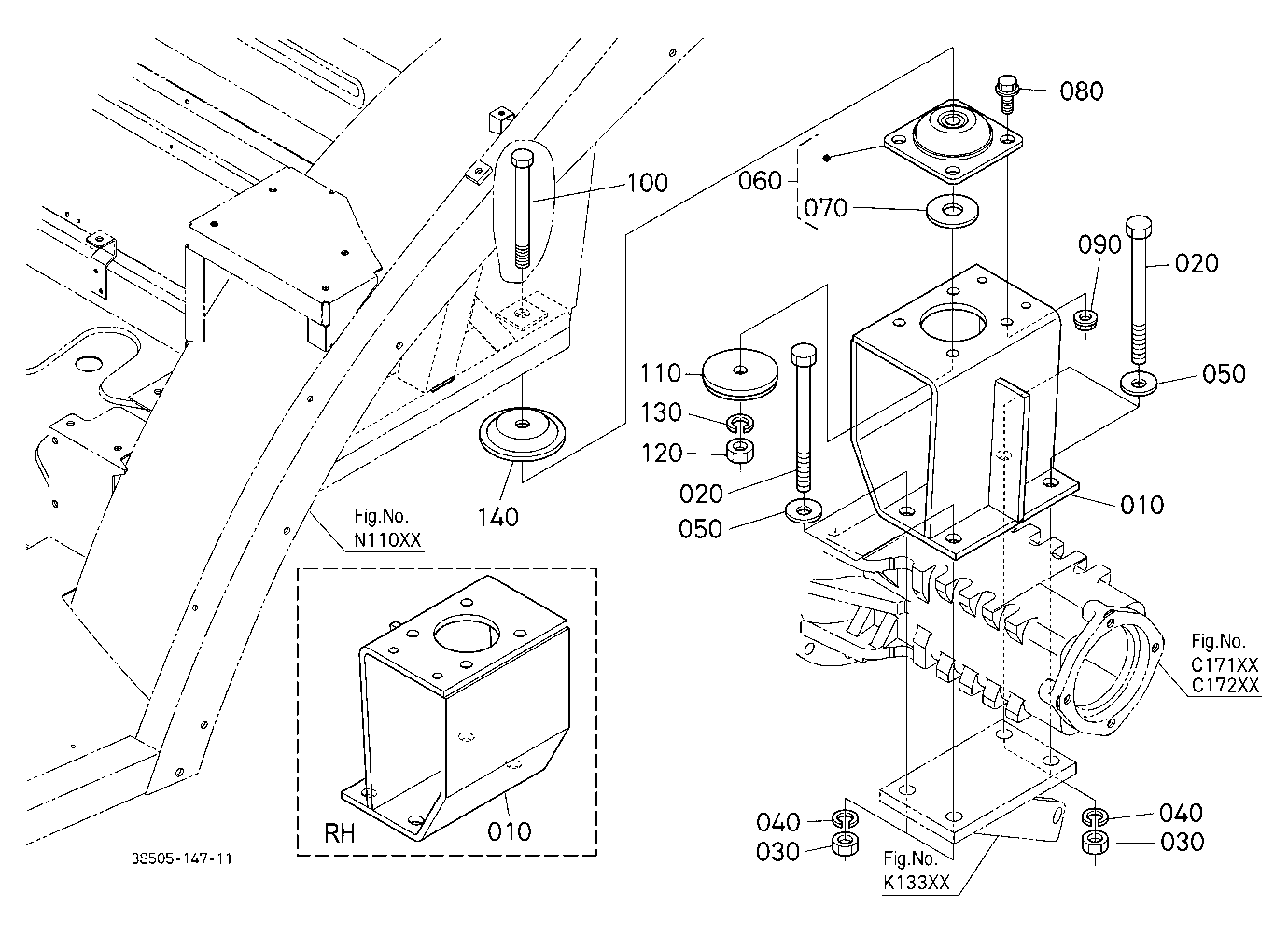 Cab Bracket Rear