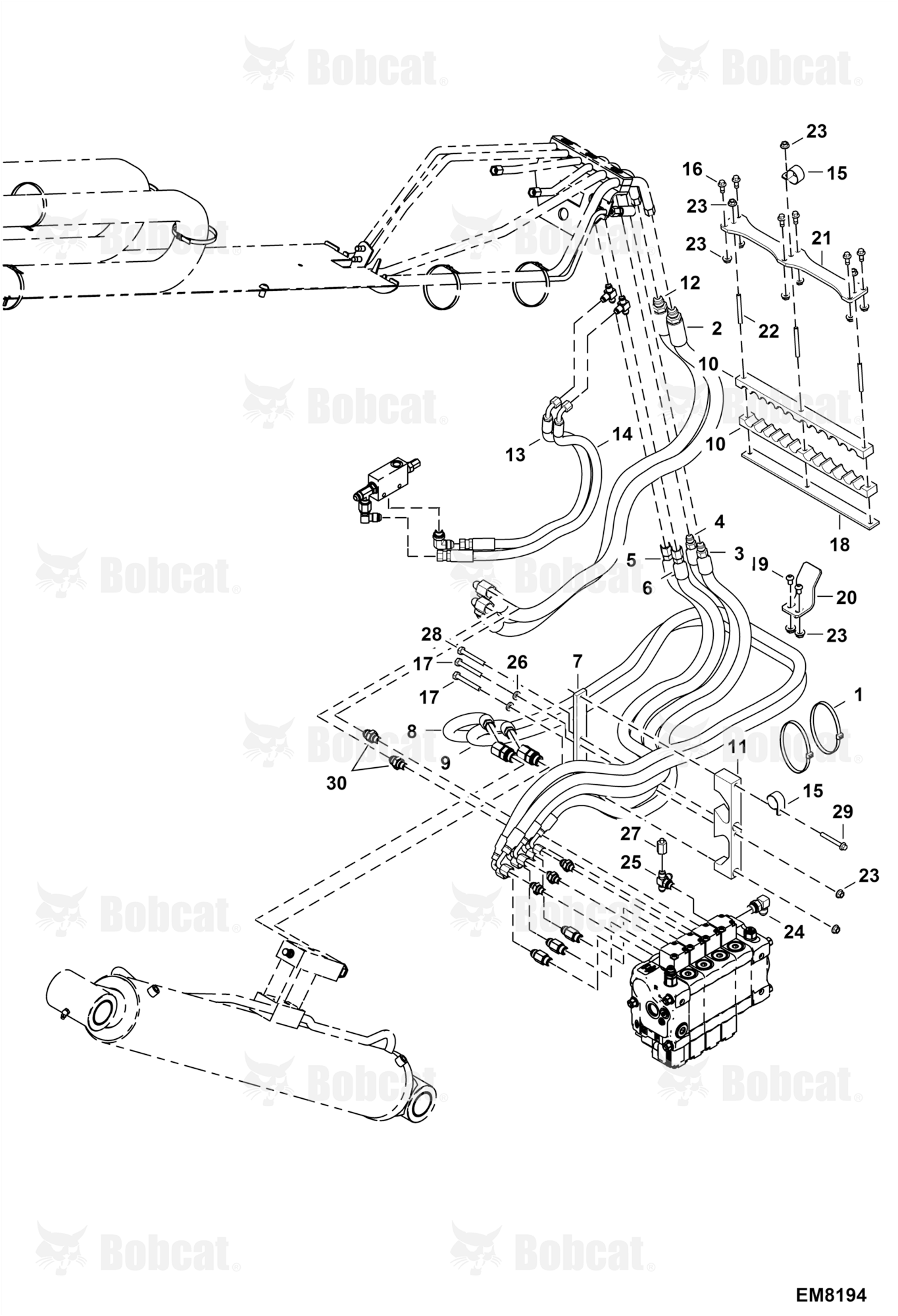 Hydraulic Circuitry (Boom Hydraulic Supply)