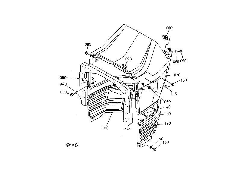 Hood Rear (Bonnet Rear) W/O Cab