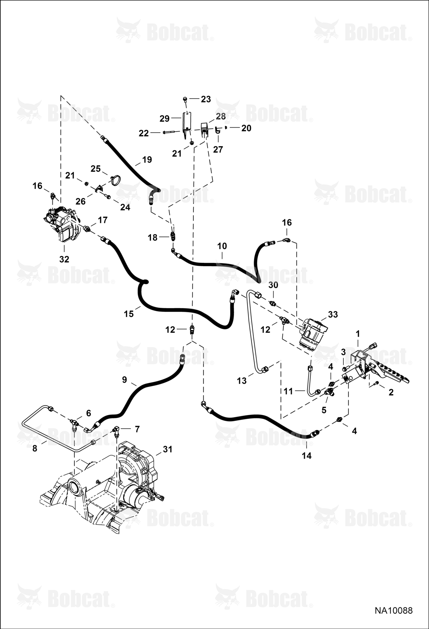 Hydraulic Circuitry (Service Brake)