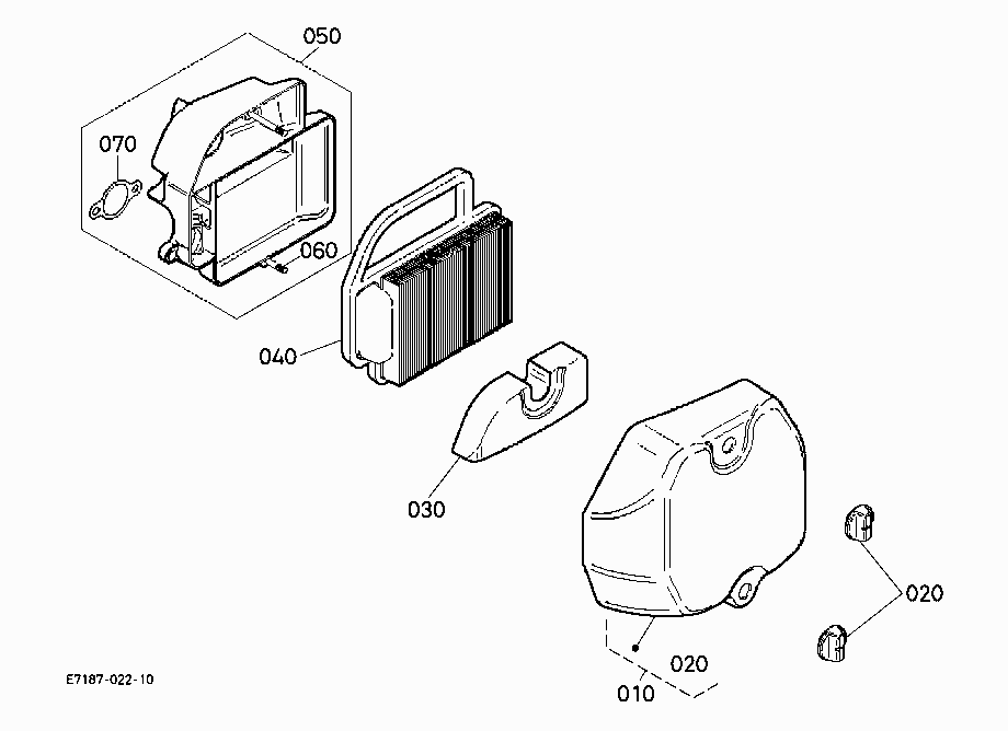 AIR CLEANER (T1880A S.No.>=21103)