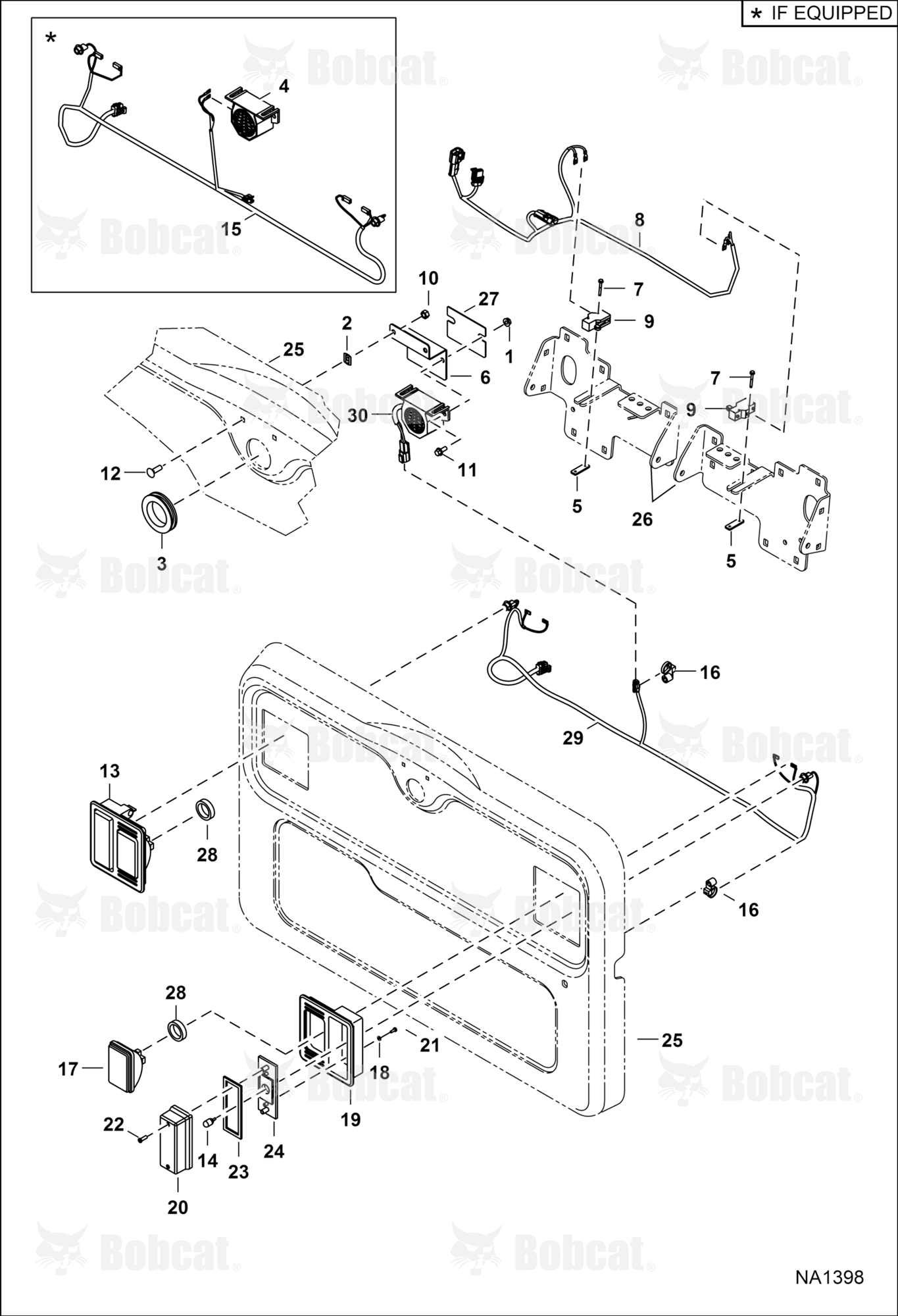 Engine Electrical Circuitry (Rear Lights & Back-up Alarm)
